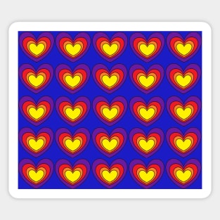 Colorful Hearts Sticker